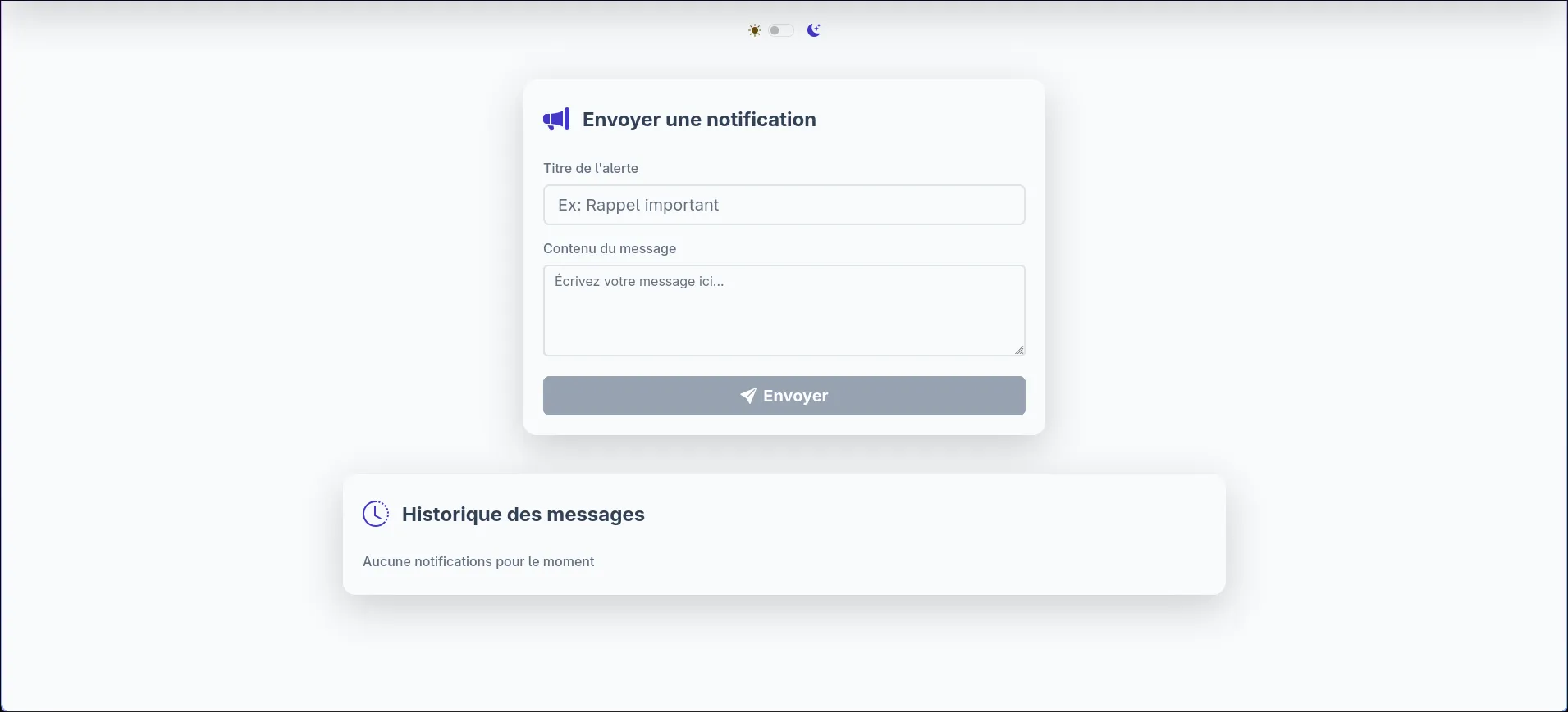 Aucune image disponible pour Notificateur Personnel